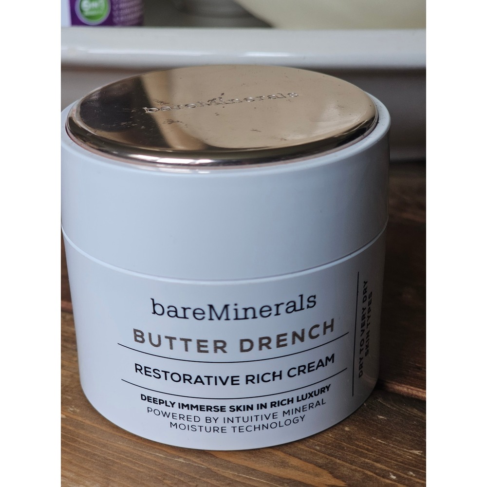 BareMinerals BUTTER Drench Restorative Rich Cream Moisturizer 1.7 oz